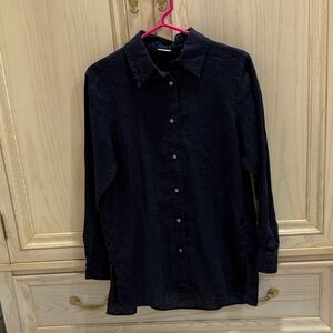Women’s Elie Tahari Oversized linen Shirt/ Blouse XS